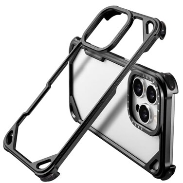 Oatsbasf Metal Bumper Case for Iphone 15 Pro Max Aluminum Frame Slim Fit