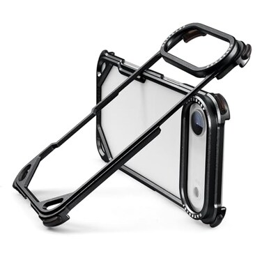 Oatsbasf Metal Bumper Case for Iphone Air Aluminum Frame Slim Fit Black