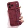 Ook Wrist Strap Case for Iphone 17 Pro Max, Wine Red Bow