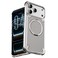 Oatsbasf Metal Frameless Genuine Leather Case for Iphone 17 Pro Max