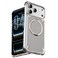 Oatsbasf Metal Frameless Genuine Leather Case for Iphone 17 Pro Max