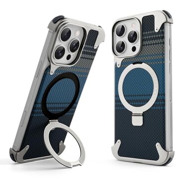 Oatsbasf Frameless Plaid Pattern Case for Iphone 16 Pro Minimalist