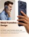 Oatsbasf 9 Case for Iphone 17 Pro Bumper Case Metal Blue