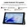 Peicheng Tablet with Protective Case, 7" Ips 1024 600 Android 15.0 Tab PC RAM 8GB(3+5Expand)+ROM 32GB Bluetooth 5.0 Wifi6 2.4G+5G 2MP+5MP Dual Cameras (Black)