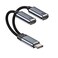 Amake USB C Splitter,2-in-1 USB C Headset and Charger Adapter