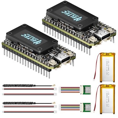 Heltec Automation Heltec V4 ESP32 Lora Dev Board 2 Pack Meshtastic Kit