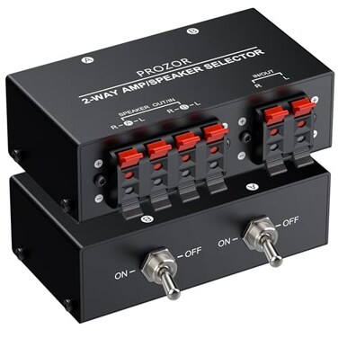Prozor 2-Zone Speaker Switch Box Passive Stereo Amp/Speaker Selector