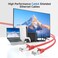 Cable Matters 10Gbps Snagless Shielded Cat 6A Ethernet Cable, 100FT, Red