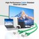 Cable Matters 10Gbps Snagless Shielded Cat 6A Ethernet Cable, 200FT, Green