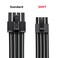 CableMod Basics 12V-2X6 Pcie Cable for Be Quiet (Black, 2 X 12-PIN, 90 &deg; A)