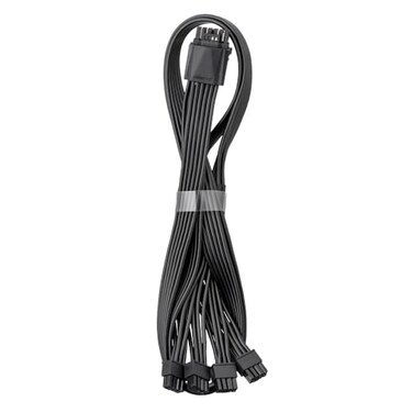 CableMod Basics 12V-2X6 Pcie Cable for Be Quiet (Black, 2 X 12-PIN, 90 &deg; A)