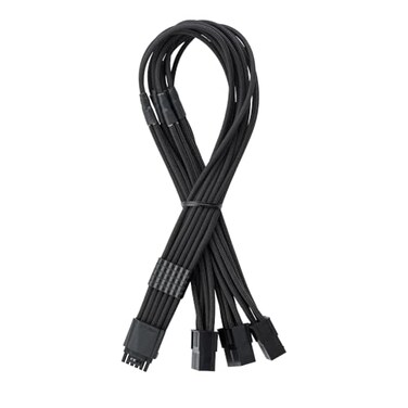 CableMod Pro Modflex Sleeved 12V-2X6 Pcie Extension (Black, 3 X 8-PIN)