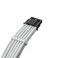 CableMod Pro Modflex Sleeved 12V-2X6 Pcie Extension (White, 3 X 8P, 90 &deg; B)