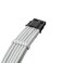 CableMod Pro Modflex Sleeved 12V-2X6 Pcie Extension (White, 3 X 8P, 90 &deg; B)