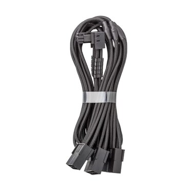 CableMod Pro Modmesh Sleeved 12V-2X6 Pcie Extension (Black, 3 X 8P, 90 &deg; A)