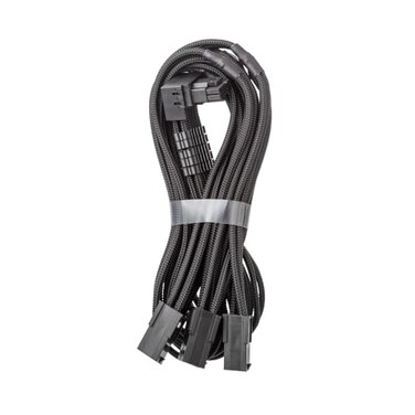 CableMod Pro Modmesh Sleeved 12V-2X6 Pcie Extension (Black, 3 X 8P, 90 &deg; B)