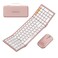 ProtoArc XKM01 Full-Size Foldable Keyboard Mouse Combo for Travel - Pink