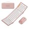 ProtoArc XKM01 Full-Size Foldable Keyboard Mouse Combo for Travel - Pink