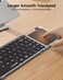 ProtoArc XK01 Tp Foldable Keyboard with Touchpad, 0.65 in Keycaps, Silver