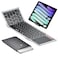 ProtoArc XK01 Tp Foldable Keyboard with Touchpad, 0.65 in Keycaps, Silver