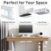 Duduxi Under Desk Holder for Thunderbolt 4 Dock/Thunderbolt 3 Dock and Power Cable, Under Desk Iron Storage Rack for TS4 / TS3 Plus, No Drill, Easy Install with All Hardware Included, White