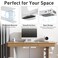 Duduxi Under Desk Holder for Thunderbolt 4 Dock/Thunderbolt 3 Dock and Power Cable, Under Desk Iron Storage Rack for TS4 / TS3 Plus, No Drill, Easy Install with All Hardware Included, White