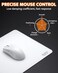 darkFlash Glass Mouse Pad 11.8 10.2 Inch, Ultra-Smooth Tempered Surface