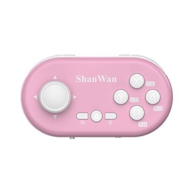 ShanWan Mini Bluetooth Gamepad, Gyro Motion Control, Custom Button Mapping, Keychain Size and Easy to Carry with Nintendo Switch, Switch 2, PC, PS4, Android, Ios