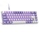 MageGee Portable 60% Mechanical Gaming Keyboard, Mk-Box LED White Backlit Compact 68 Keys Mini Wired Office Keyboard with Red Switch for Windows Laptop PC Mac - Violets