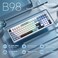 iLovBee B98 Wireless Mechanical Keyboard with Knob, Linear Switch, White