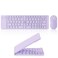Guiheng Foldable Mini Rechargeable Bluetooth Keyboard and Mouse Combo, 2.4G Wireless and Bluetooth, (Sync up to 3 Devices), Ultra-Slim Travel Folding Keyboard for Iphone Ipad Mac Android Windows