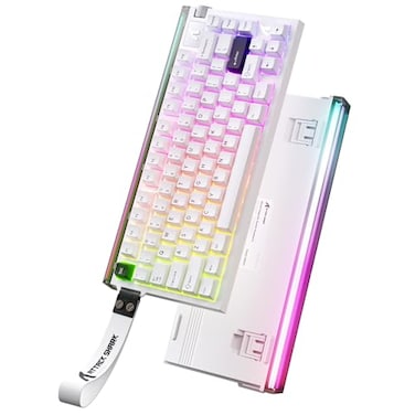 Mambasnake Attack Shark R85 He Wired 75% Rapid Trigger Mechanical Gaming Keyboard with Custom Lightbox, 8KHZ Polling Rate,0.005mm Rt Accuracy,0.08MS Latency, Hall Effect, Magnetic Switch, Driver for