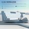 Redragon BS8773 Wireless Keyboard and Mouse Combo, 78 Keys 2.4Ghz Wireless Low-Profile Mechanical Red Switch Keyboard W/Slim Compact Design &amp; Single Blue Backlit, Comfort Grip 2400 Dpi Max Mouse