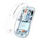 Fmouse Slim Transparent Wireless Mouse, Tri-Mode Dual Bluetooth &amp; 2.4G USB
