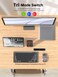 Fmouse Compact Wireless Keyboard Transparent Mouse Combo, Black