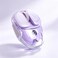 Mikiby Q9 Wireless Computer Mouse, 2.4G/BT Silent Mouse,4800 Dpi(Purple)