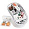 Fmouse Transparent Wireless Mouse, Tri-Mode Bluetooth &amp; 2.4GHz, White