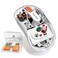Fmouse Transparent Wireless Mouse, Tri-Mode Bluetooth &amp; 2.4GHz, White