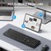 Tecknet Wireless Keyboards Full Size, 2.4G USB and Bluetooth Multi Device