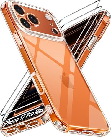 Ivoler 3-IN-1 Clear Case for Iphone 17 Pro Max 6.9 Inch Phone Case