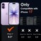Ivoler Magnetic Case for Iphone 17 6.3'', Clear