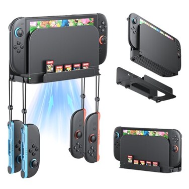 Fastsnail Wall Mount &amp; Organizer for Nintendo Switch 2/Switch 1