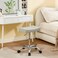 Firavoe Swivel Saddle Stool with Wheels, Adjustable Height 17-21 Inch