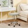 Firavoe Swivel Saddle Stool with Wheels, Adjustable Height 17-21 Inch