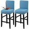 Fuloon Waterproof Barstool Covers Chair Slipcovers, Lake Blue, 2 Pack