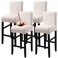 Fuloon Waterproof Barstool Covers Chair Slipcovers, Pale Beige, 4 Pack