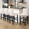 Fuloon Waterproof Barstool Covers Chair Slipcovers, Pale Beige, 4 Pack