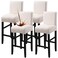 Fuloon Waterproof Barstool Covers Chair Slipcovers, Pale Beige, 4 Pack
