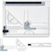 Zonon A4 Portable Drawing Board, Multi-Function Metric Drafting Table Drafting Board with Clear Rule Parallel Motion and Angle Adjustable Measuring System