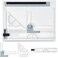 Zonon A4 Portable Drawing Board, Multi-Function Metric Drafting Table Drafting Board with Clear Rule Parallel Motion and Angle Adjustable Measuring System
